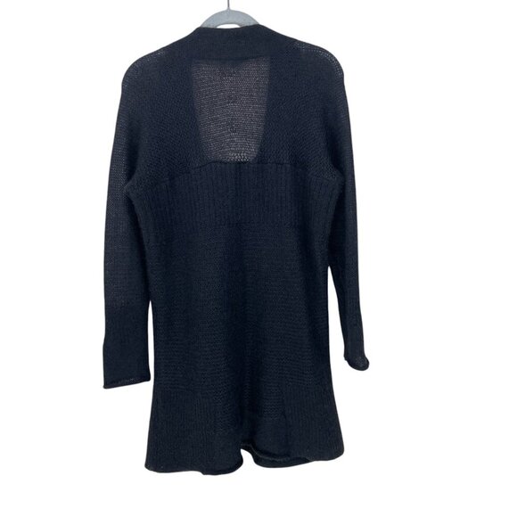 Eileen Fisher Sweater Cardigan Size S‎ Black Mohair Wool Long Quite Luxury Boho - Picture 2 of 7